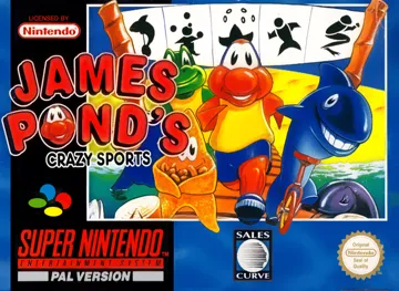 James Pond's Crazy Sports (Europe) box cover front